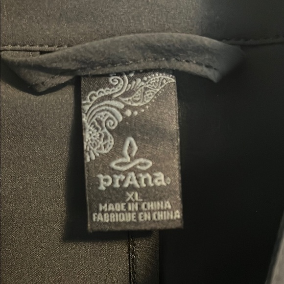 Prana Black Utility Jacket Lightweight Tailored Fit - Picture 2 of 5